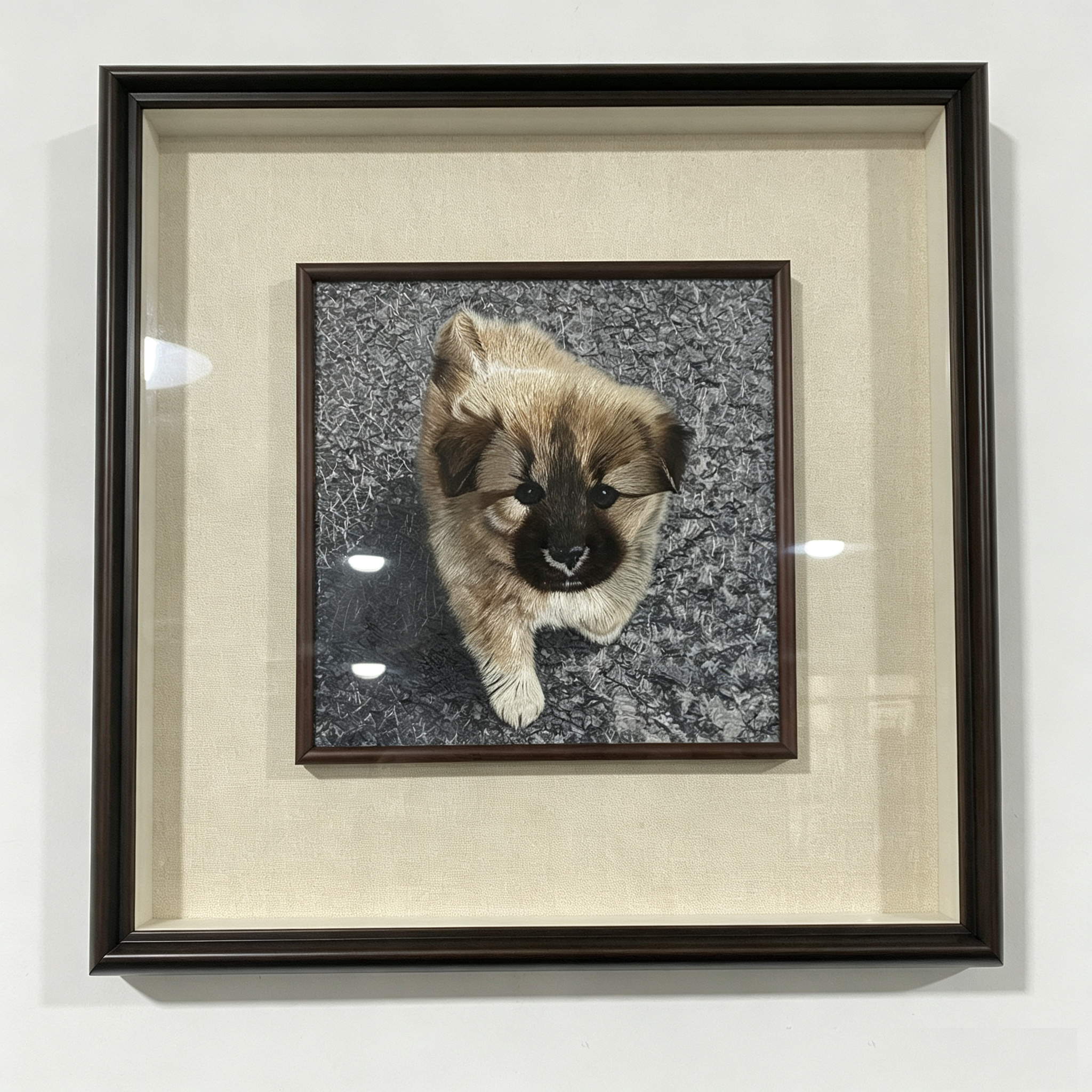 Hand-stitched Suzhou silk embroidery pet portrait — a unique handmade gift for pet lovers